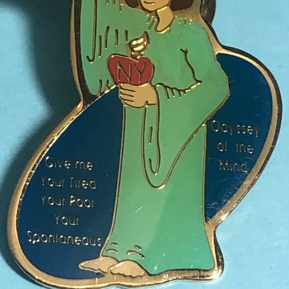 2 New York, Statue of LIBERTY OotM -OM Odyssey of the Minds Pins - Picture 2 of 5